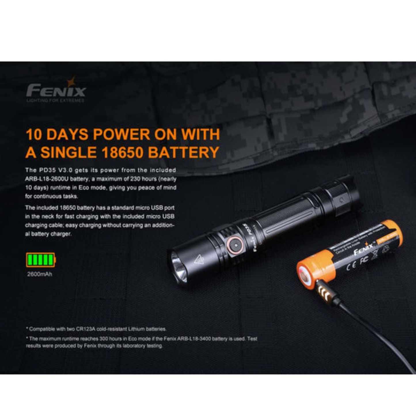 Fenix PD35 1700 Lumen V3.0 Flashlight