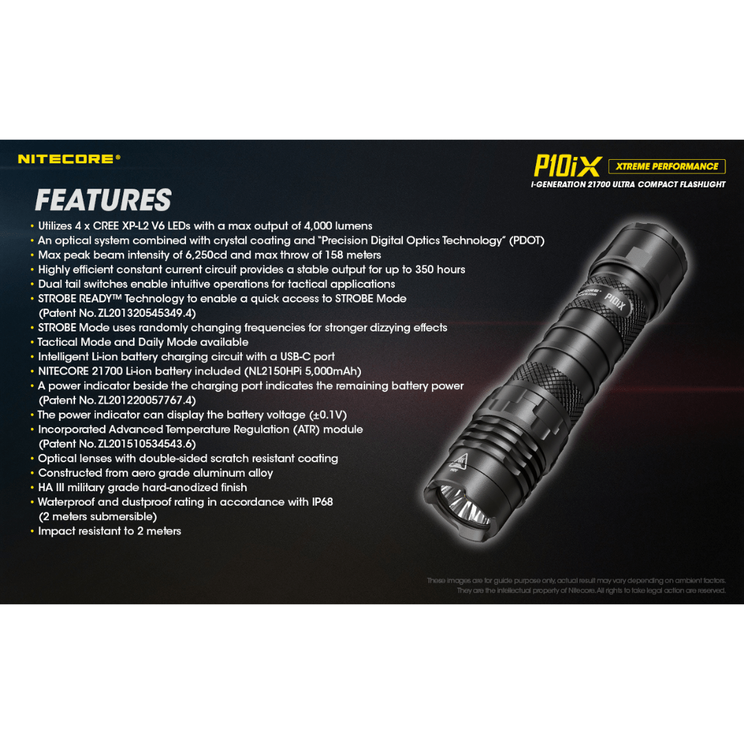 Nitecore P10iX 4000 Lumens Flashlight