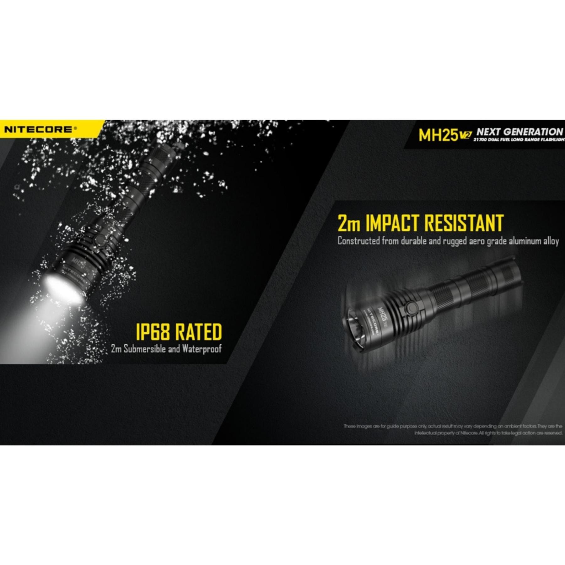 Nitecore MH25 V2 1300 Lumen Flashlight