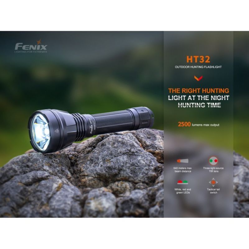Fenix HT32 SFT70 CW, SFT20 Red, SFT20 Cg Green LED Hunting Flashlight