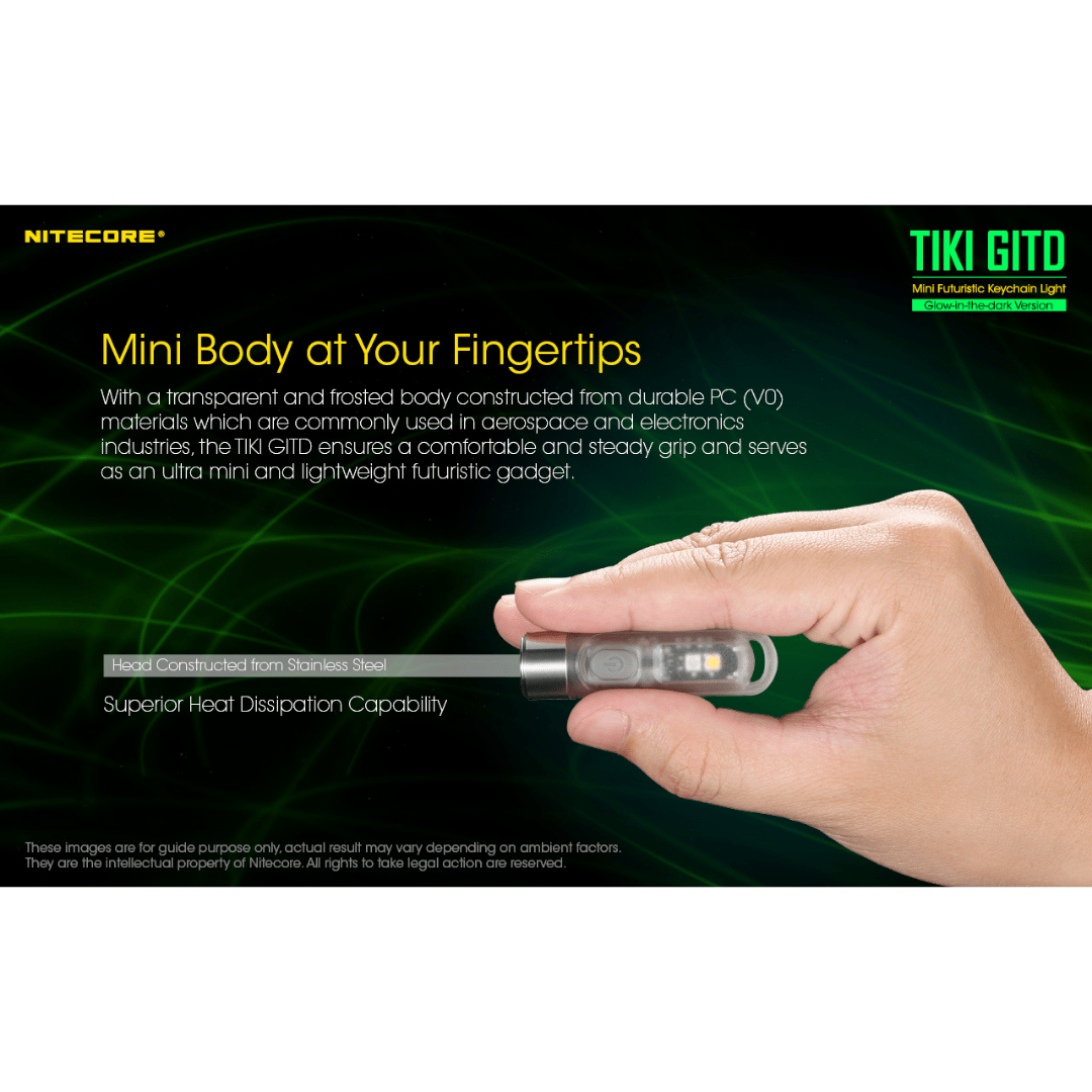 Nitecore TIKI 300 Lumen GITD Flashlight