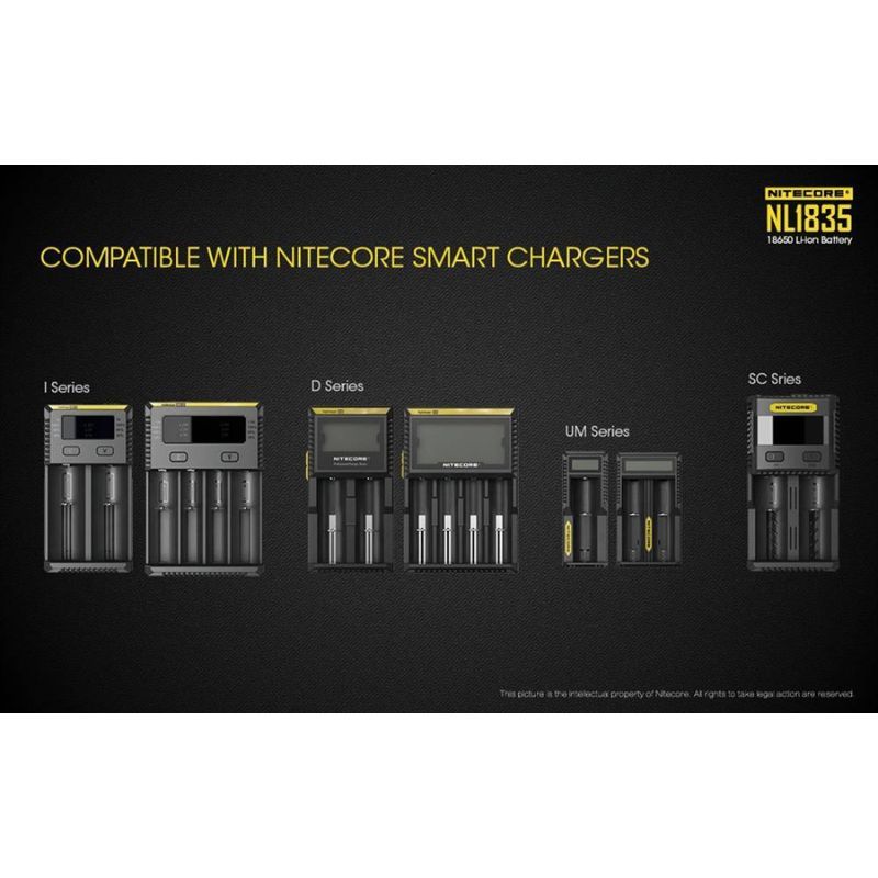 Nitecore NL1835 35000mAh Rechargable 18650 Battery