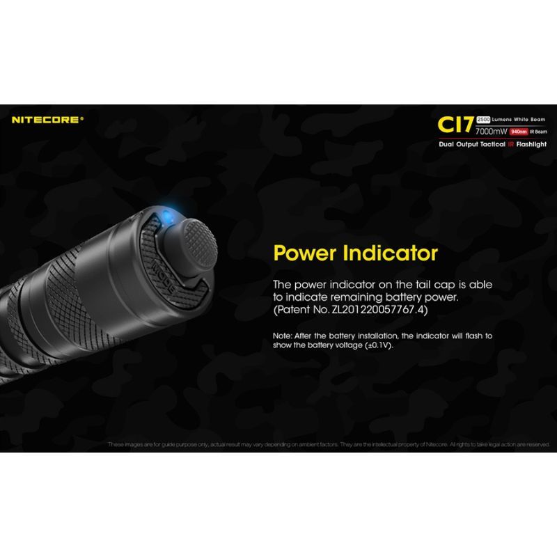 Nitecore CI7 2500 Lumen Infrared Flashlight