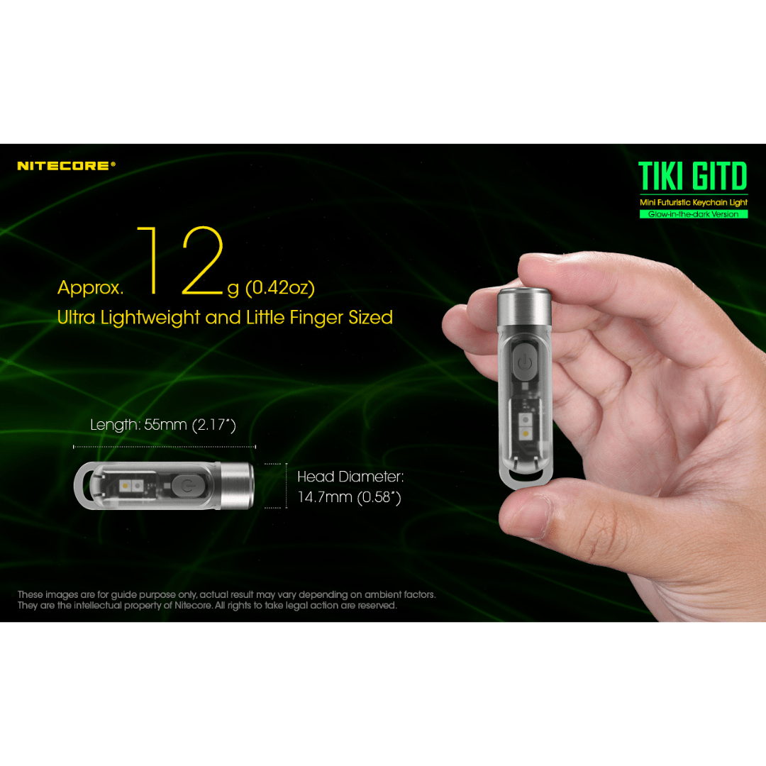 Nitecore TIKI 300 Lumen GITD Flashlight