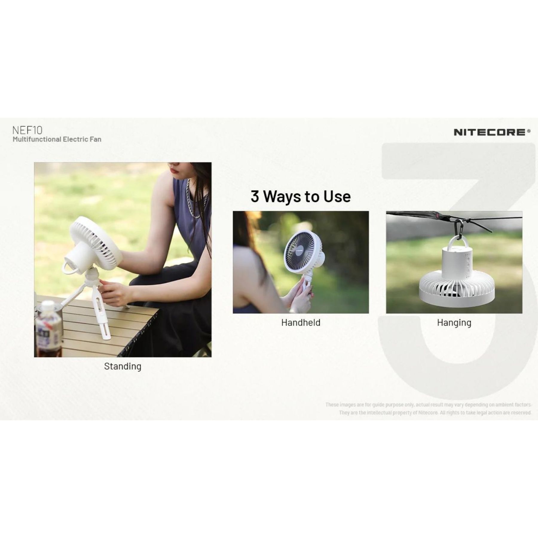 Nitecore NEF10 Multi-Functional Electric Fan