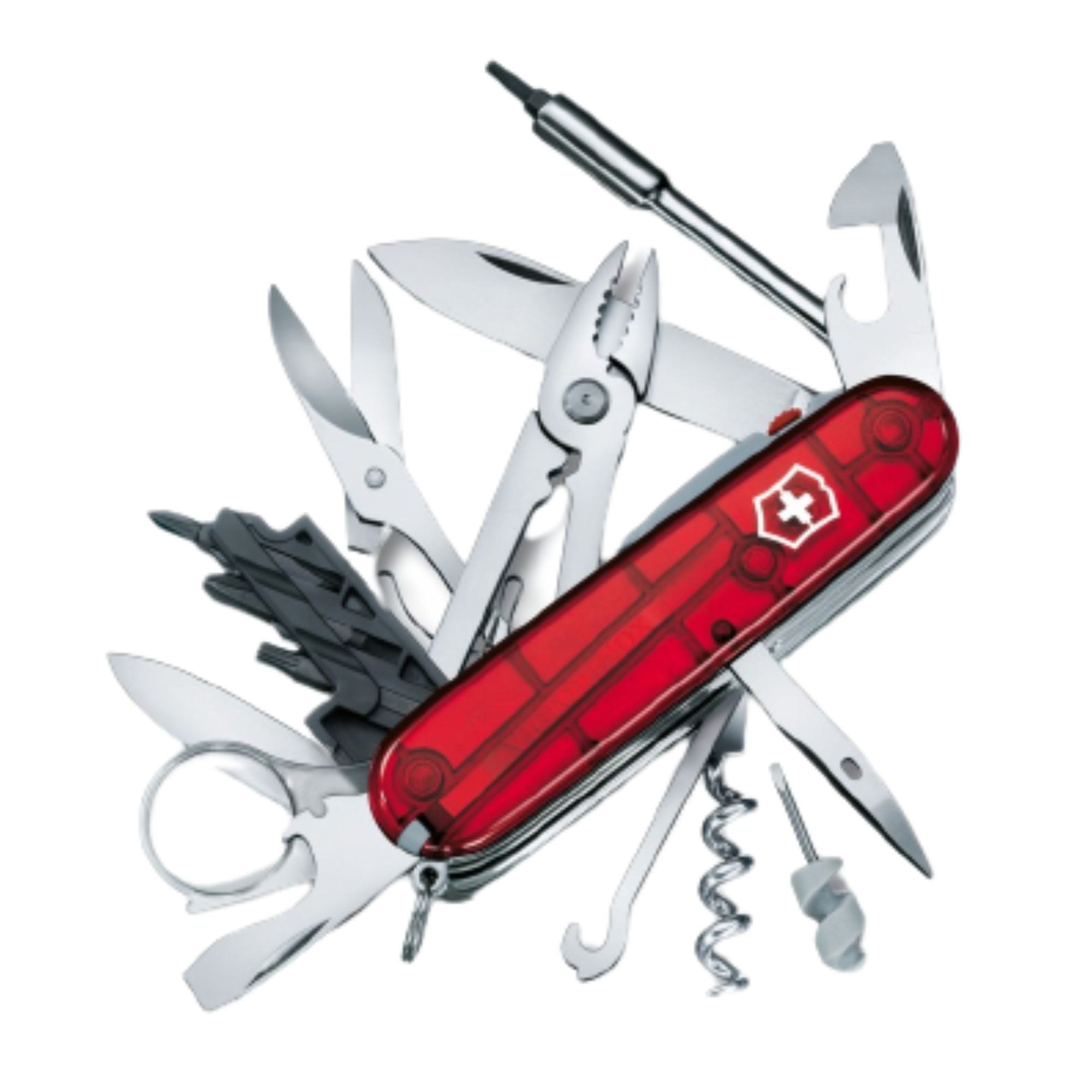 Victorinox Cybertool L (41) Red Trans 1.7775.T