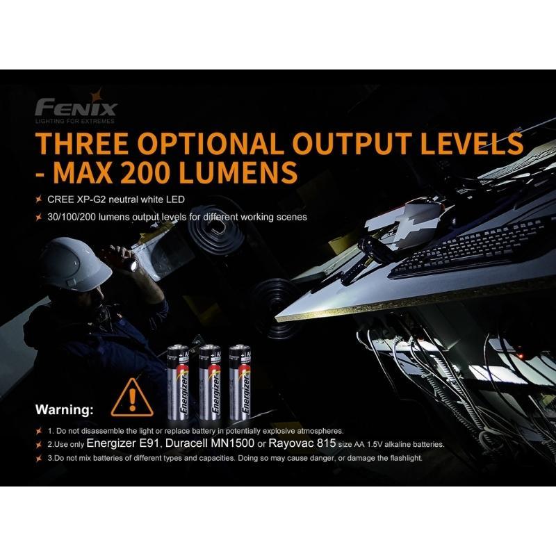Fenix WF11E 200 Lumen Flashlight