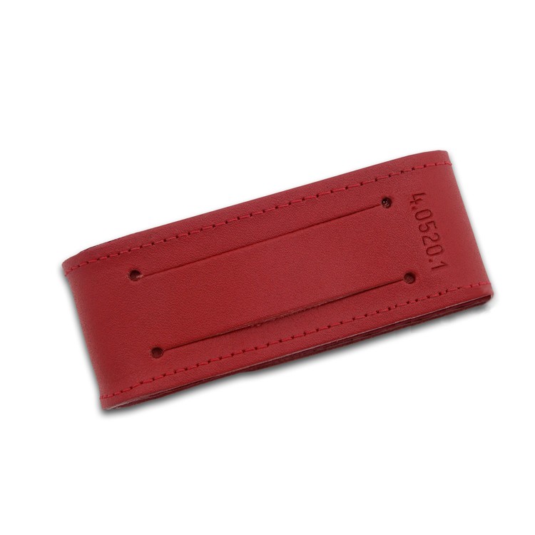 Victorinox Red Leather Belt Pouch with Push Button for 91mm 2-4 layers 4.0520.1
