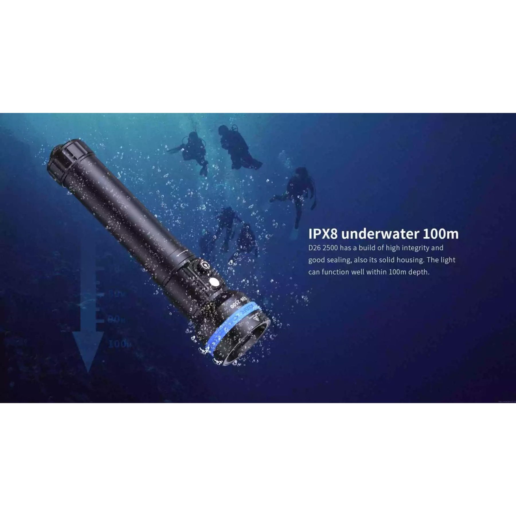 XTAR D26 2500 Lumen Diving Flashlight