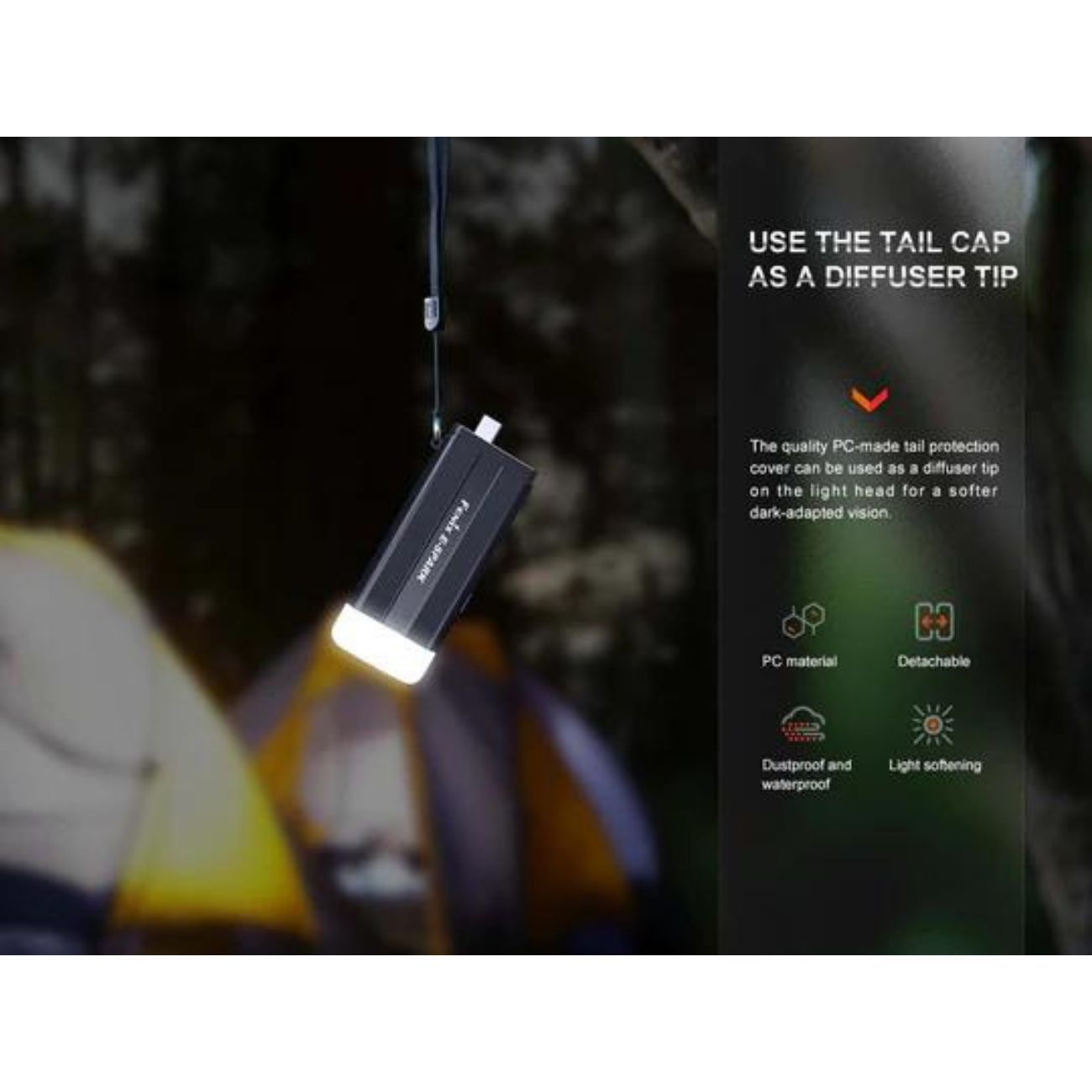 Fenix E-Spark 100 Lumen Keychain Flashlight Powerbank