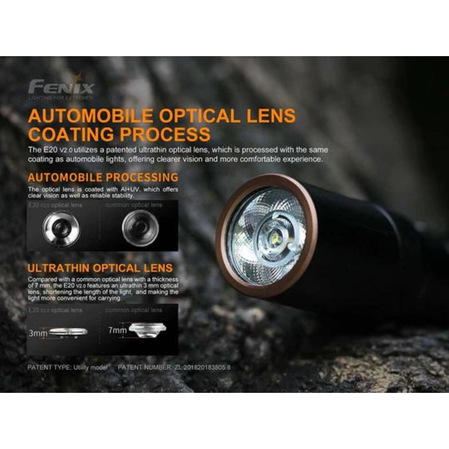 Fenix E20 V2.0 350 Lumens Flashlight