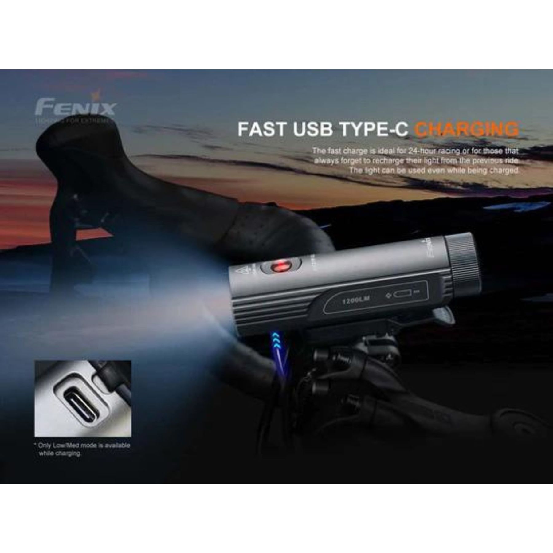 Fenix BC21R 1200 Lumen V3.0 1200L Bike Light