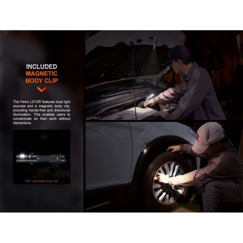 Fenix LD12R Luminus SST20 CW LED 600 Lumen Flashlight