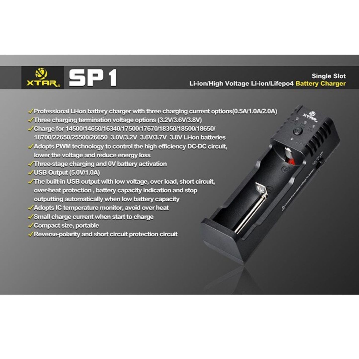 XTAR SP1 Battery Charger