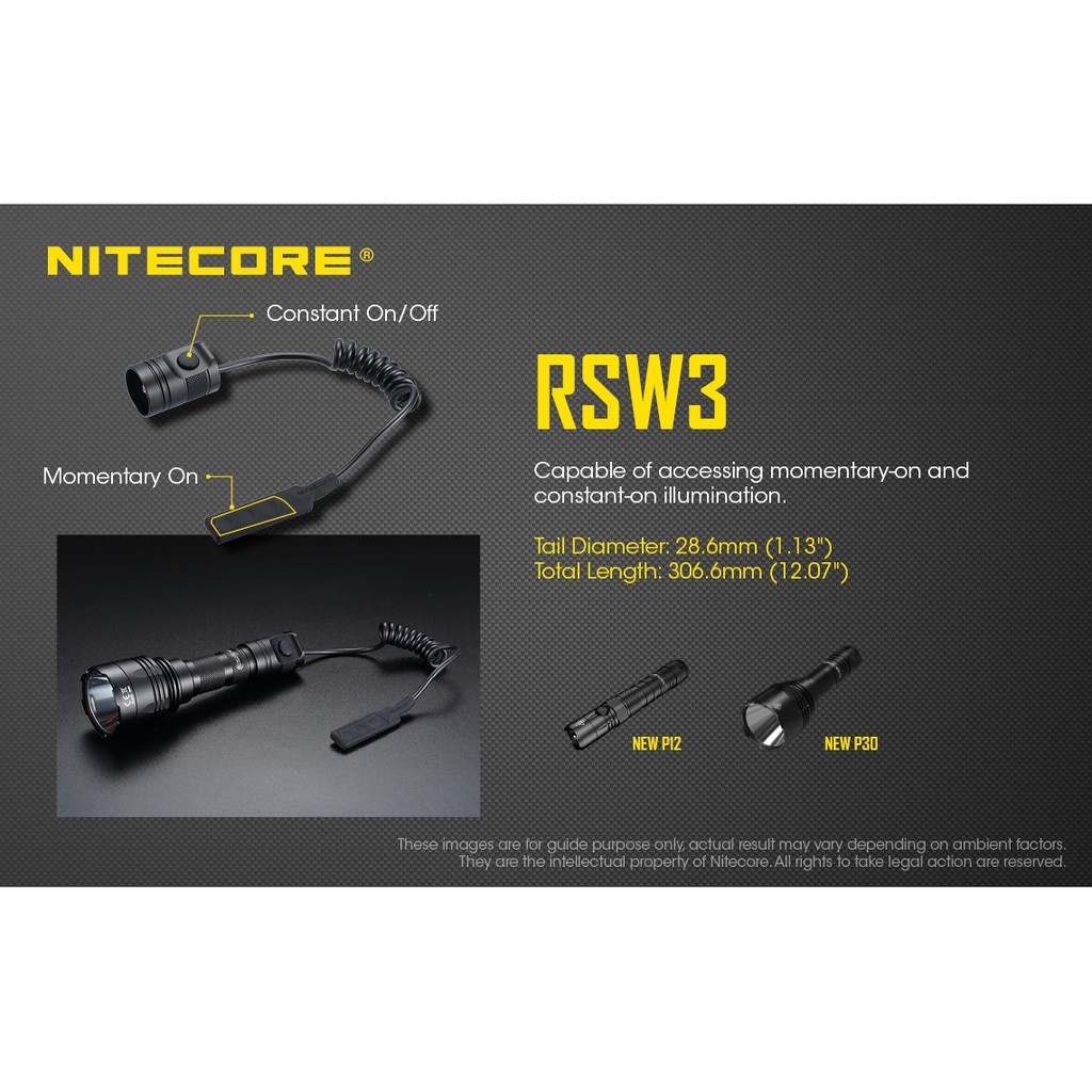 Nitecore RSW3 Remote Pressure Switch