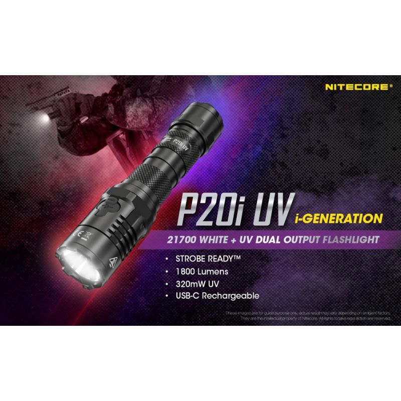 Nitecore P20i UV 1800 Lumen Flashlight