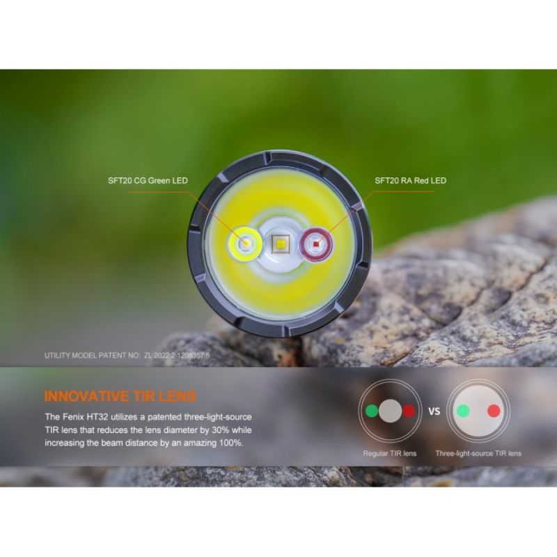 Fenix HT32 SFT70 CW, SFT20 Red, SFT20 Cg Green LED Hunting Flashlight