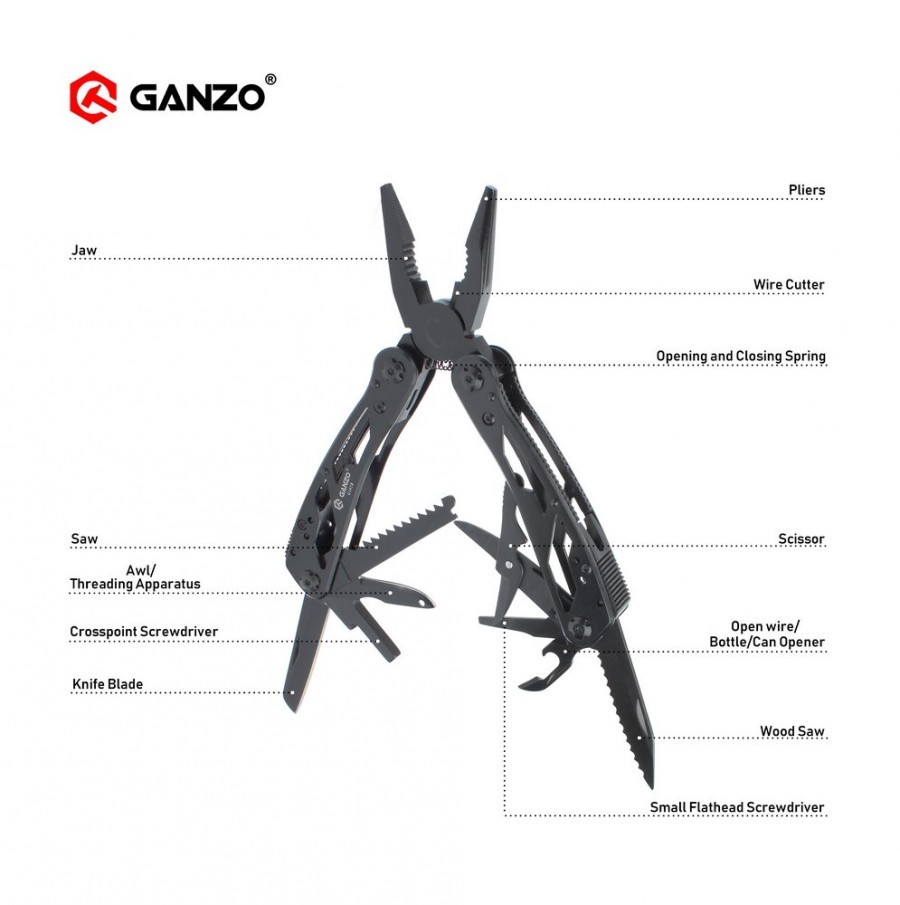 Ganzo G202B Plier with Bits Multitool