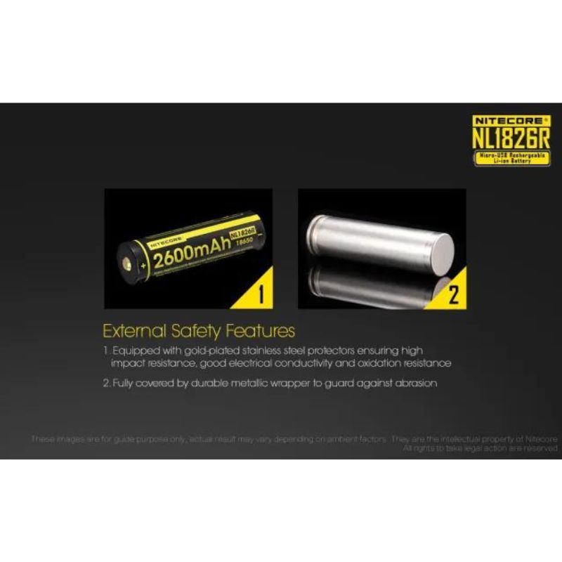 Nitecore NL1826R Battery 3.6V Type C