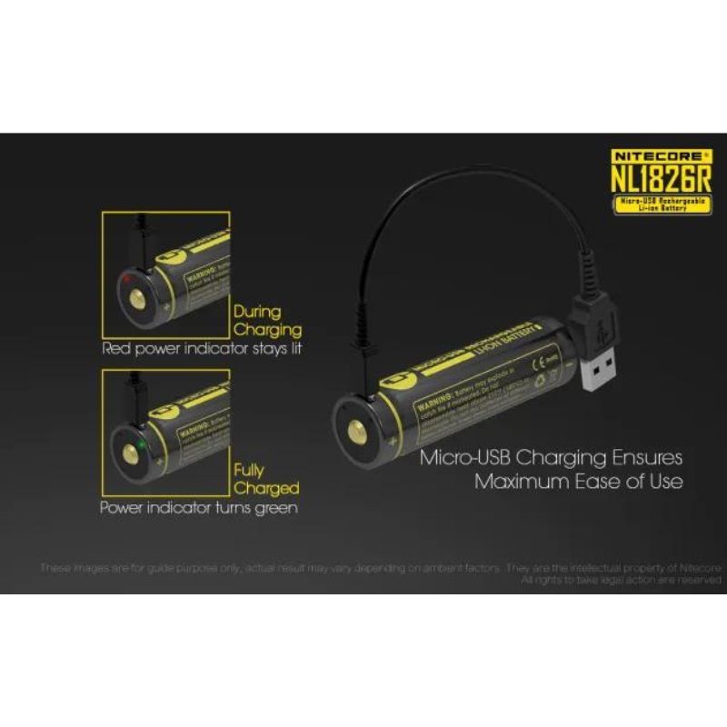 Nitecore NL1826R Battery 3.6V Type C
