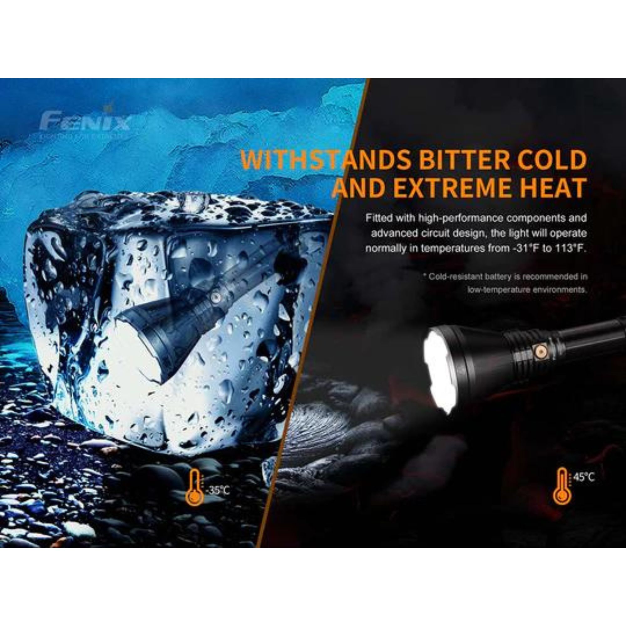 Fenix HT18 1500 Lumen Long Distance Hunting Flashlight