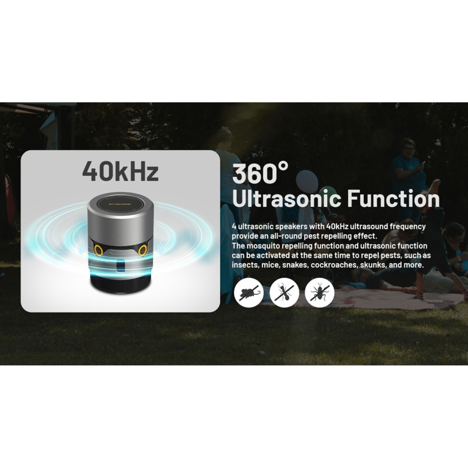 Nitecore EMR30 20ft Rechargable Mosquito Repeller