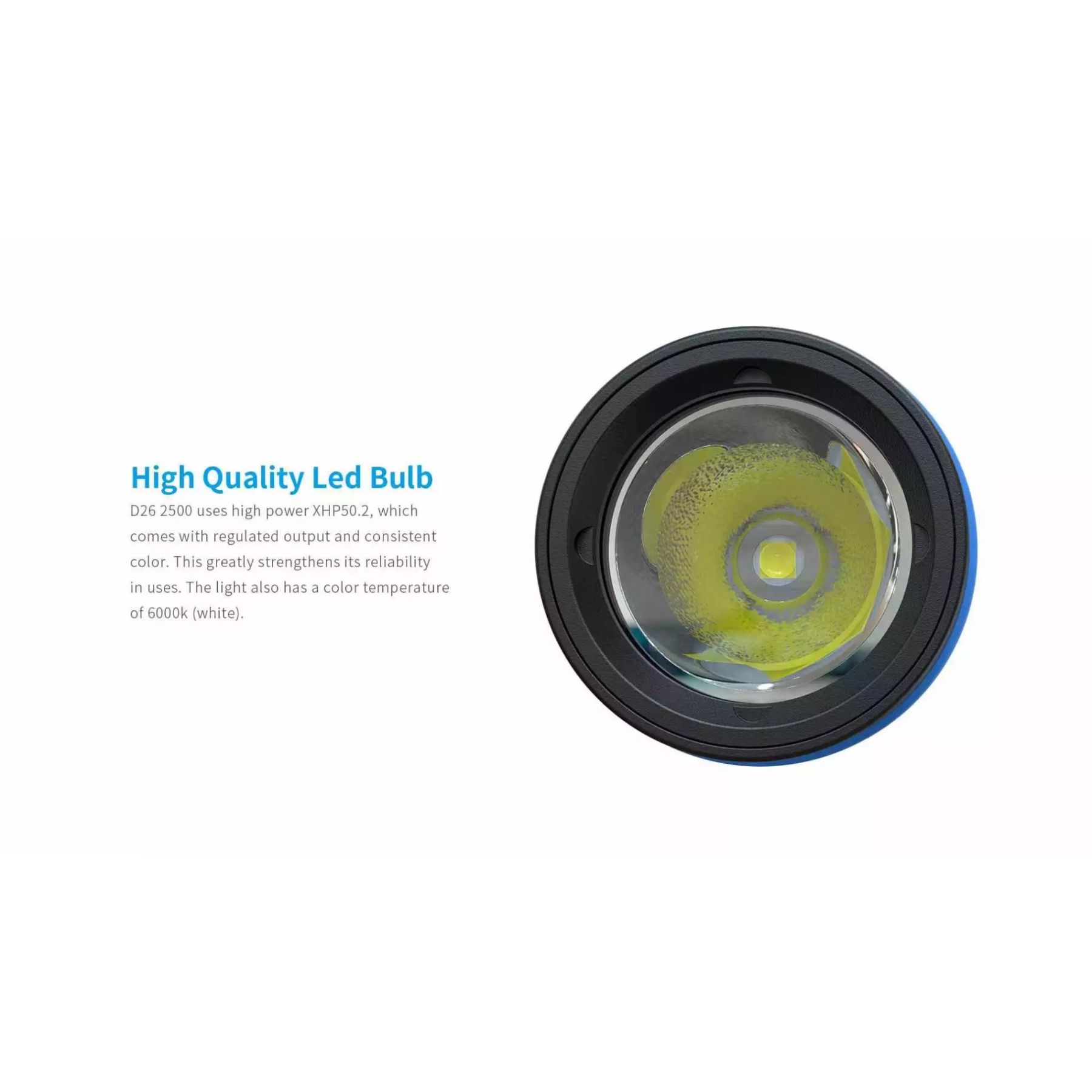 XTAR D26 2500 Lumen Diving Flashlight