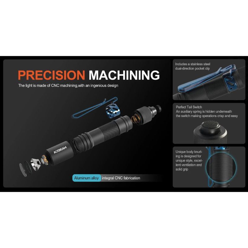 Acebeam Pokelit 219F LED 550 Lumen Flashlight