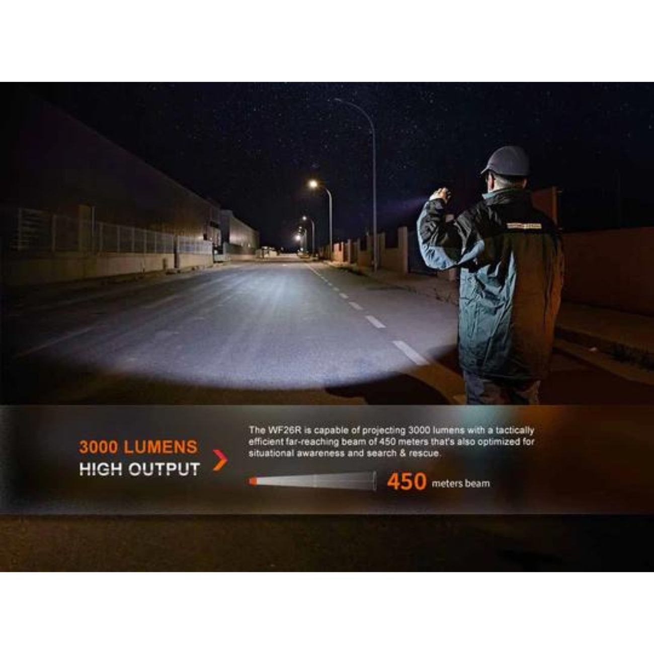 Fenix WF26R High Performance 3000 Lumen Flashlight