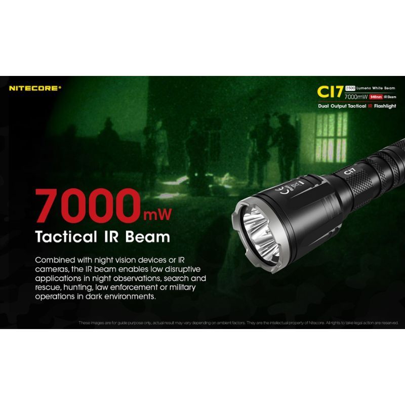 Nitecore CI7 2500 Lumen Infrared Flashlight