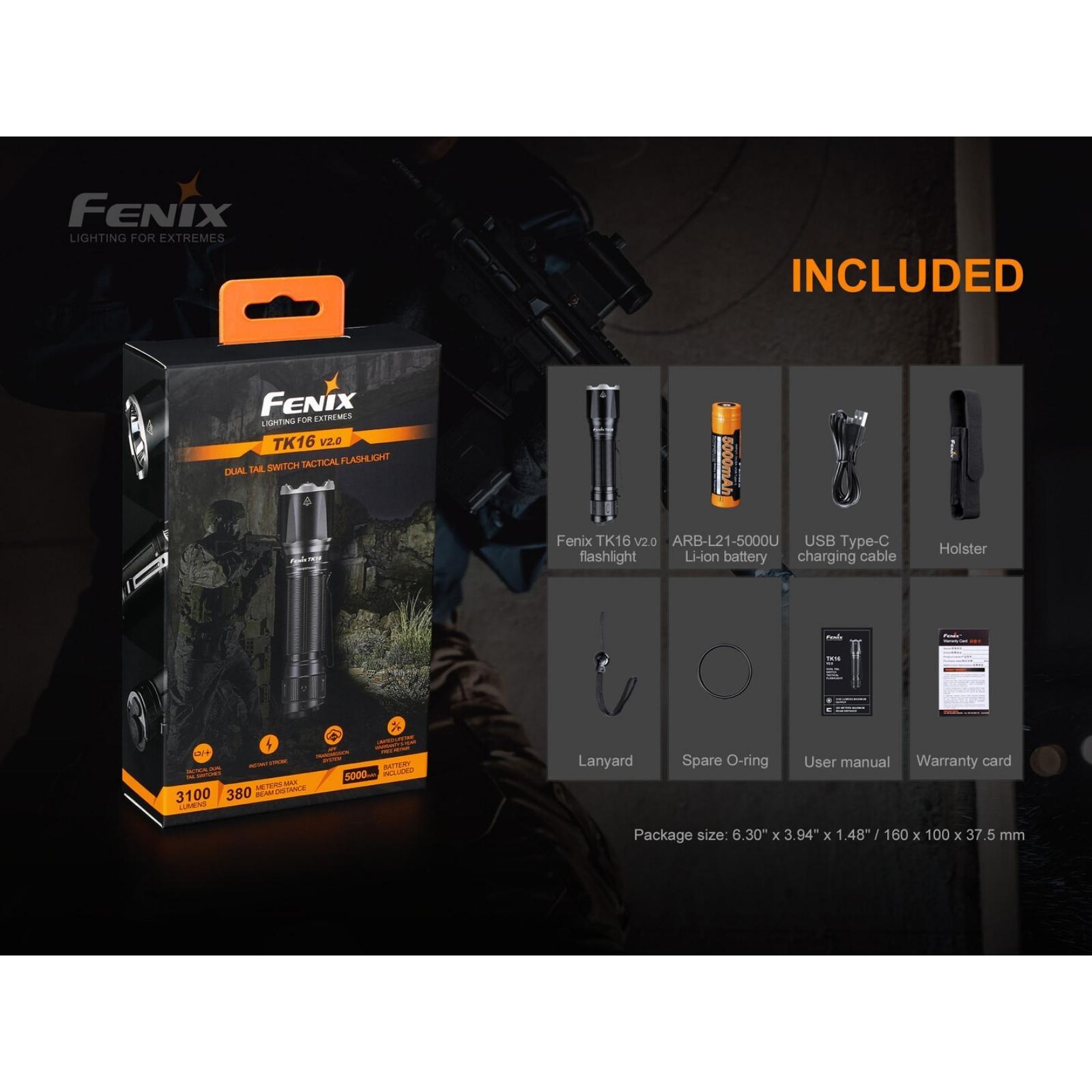 Fenix TK16 3100 Lumen V2.0 Flashlight