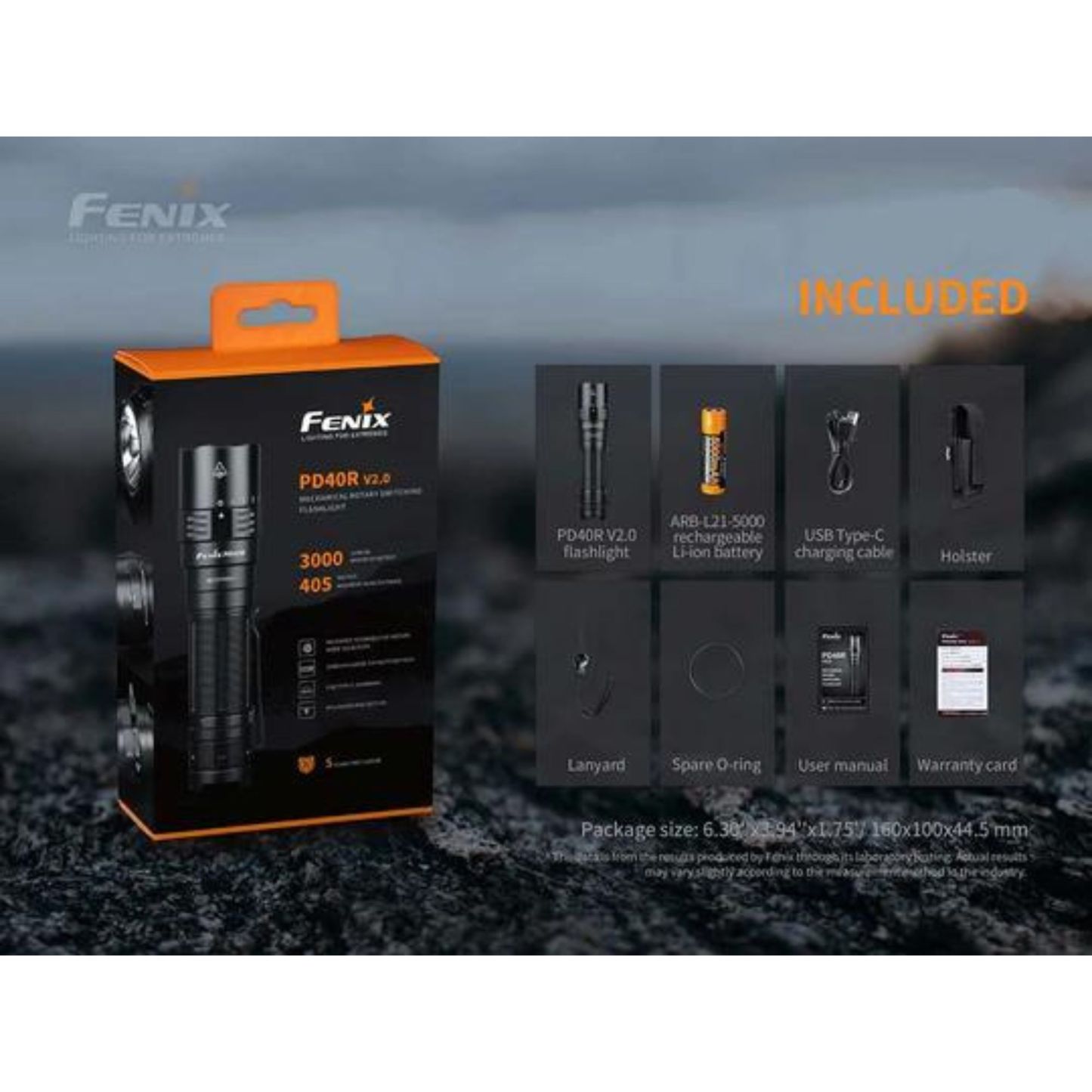 Fenix PD40R 3000 Lumen V2.0 Flashlight