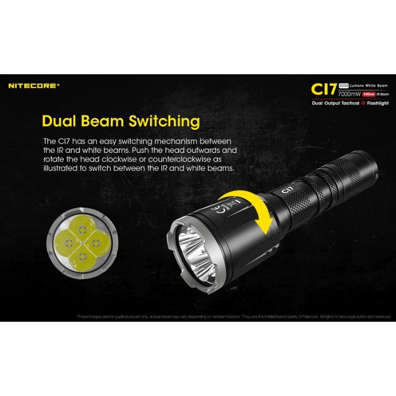 Nitecore CI7 2500 Lumen Infrared Flashlight
