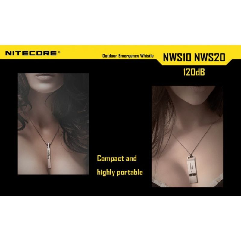 Nitecore NWS10 Titanium Alloy 120db Whistle