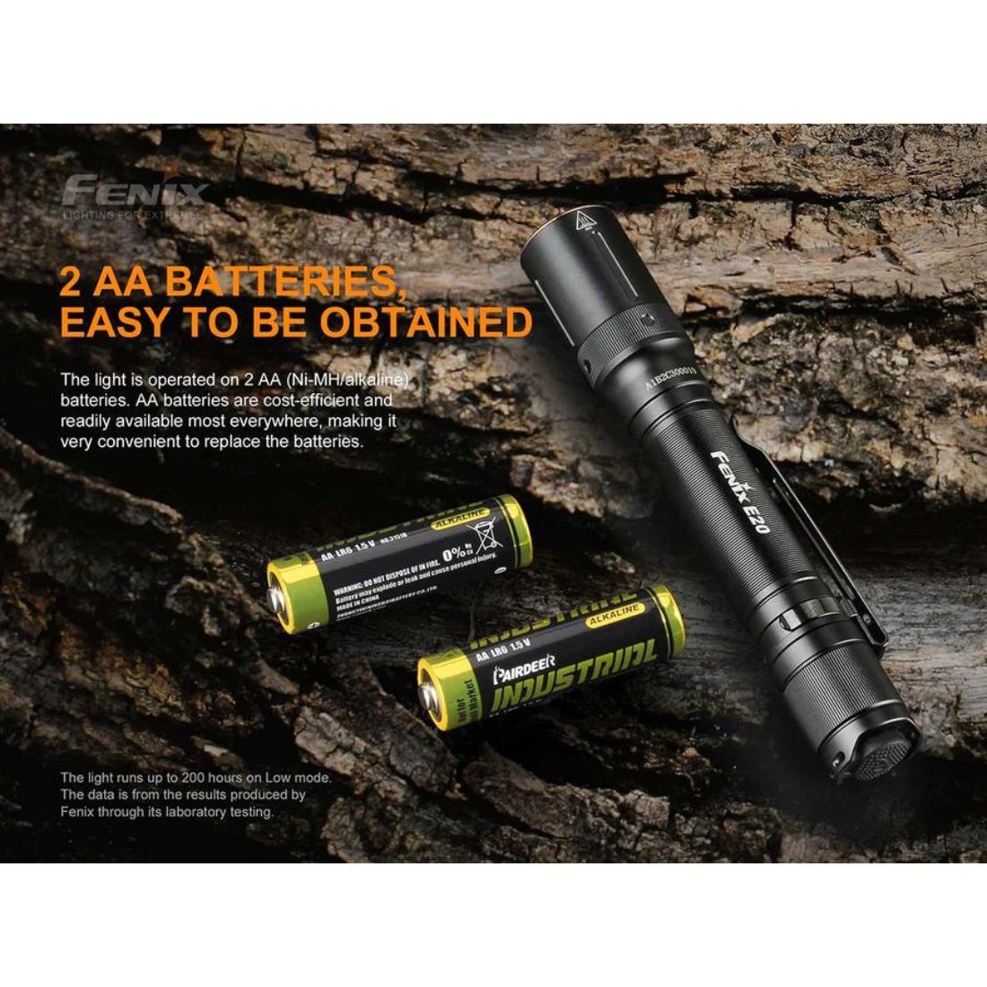Fenix E20 V2.0 SST20 350 Lumen Flashlight