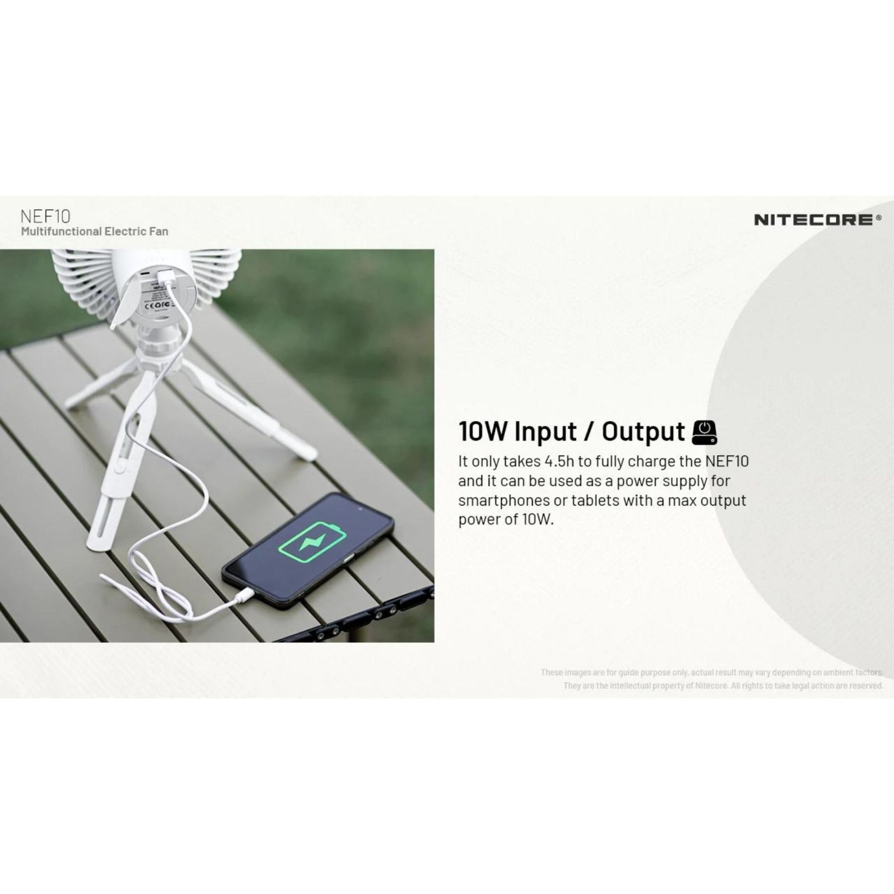 Nitecore NEF10 Multi-Functional Electric Fan