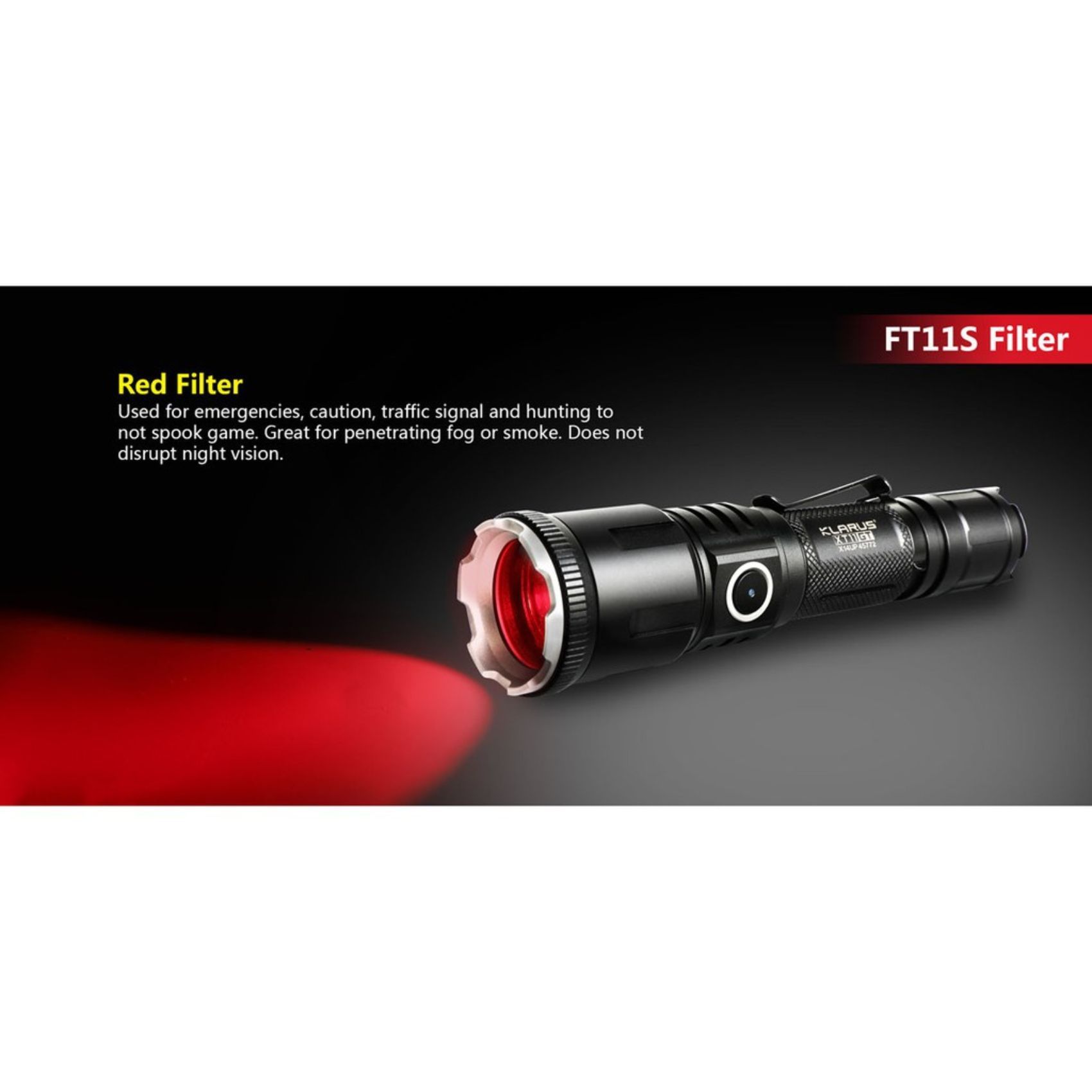 Klarus FT11S Flashlight Filter