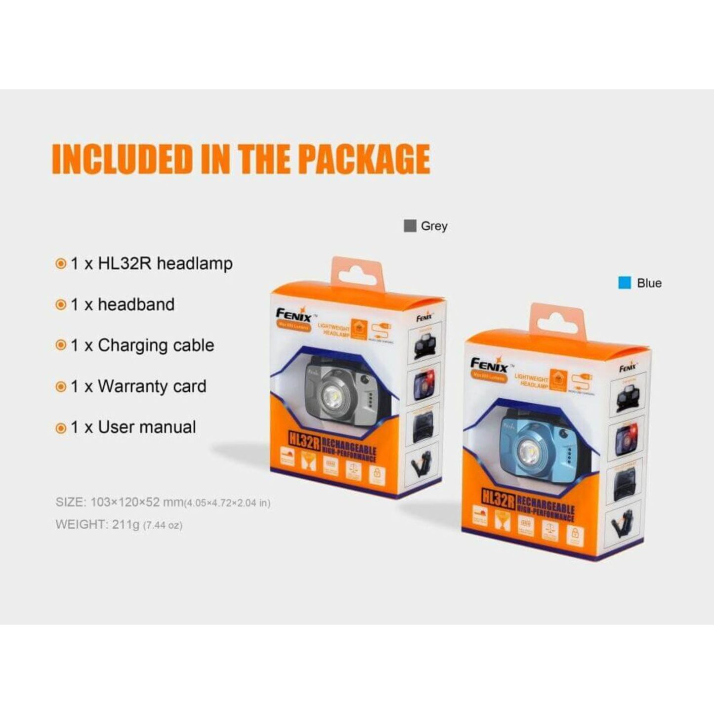 Fenix HL32R 600 Lumen Rechargeable LED