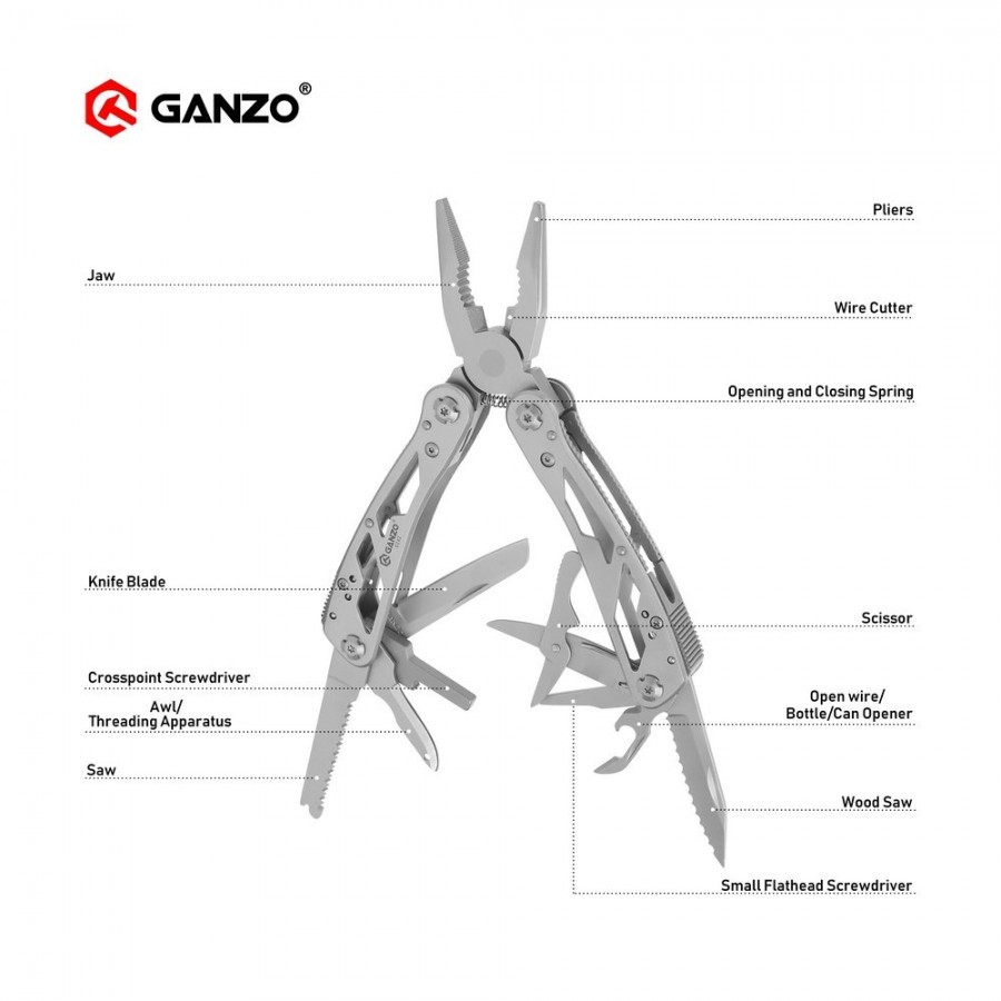 Ganzo G202 Plier with Bits Multitool