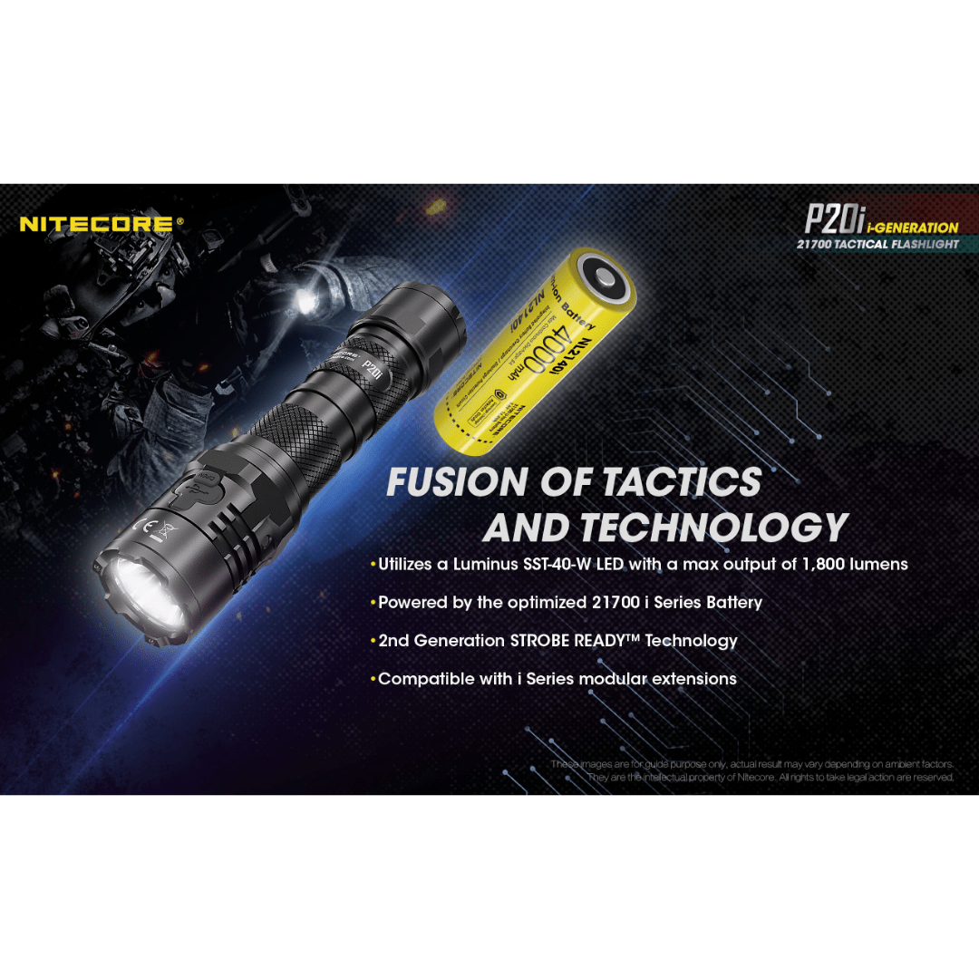 Nitecore P20i UV 1800 Lumens Flashlight
