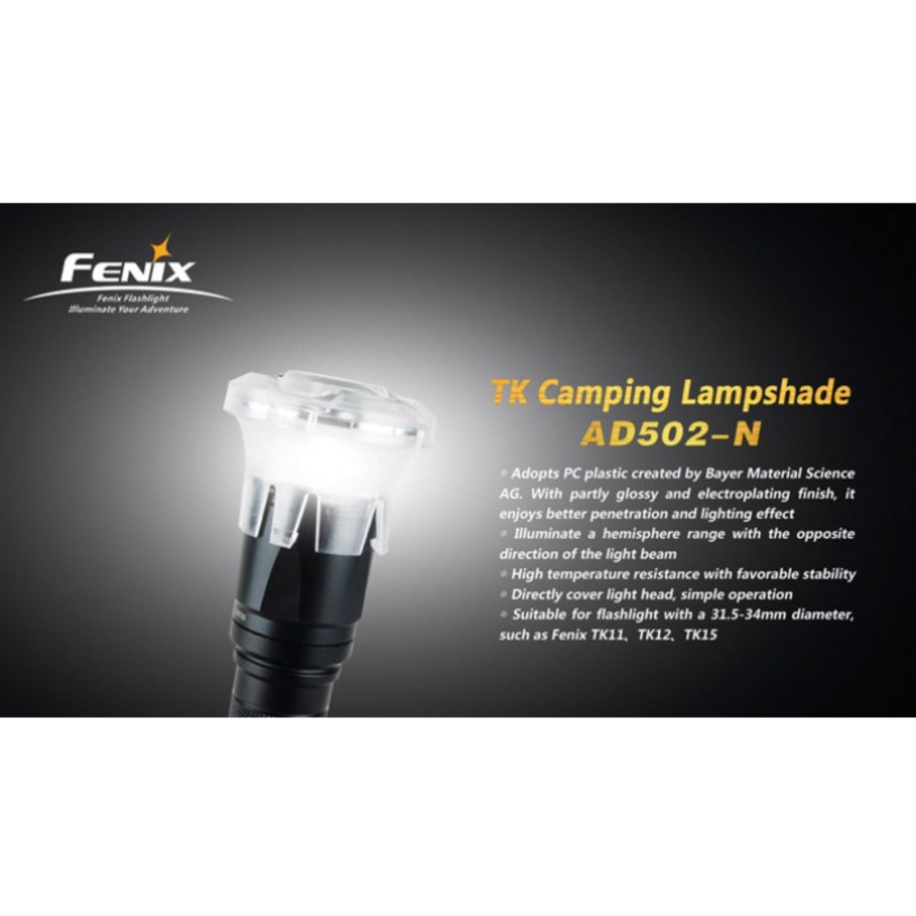 Fenix AD502-N Camping Lampshade Adaptor