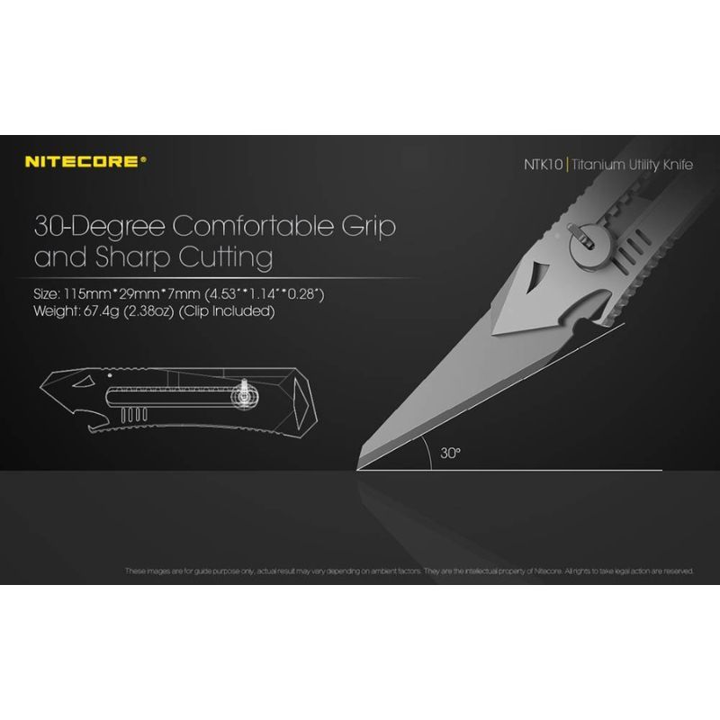 Nitecore NTK10 Titanium Utility Knife