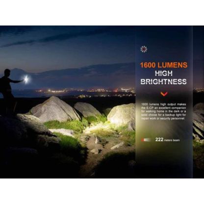 Fenix E-CP 1600 Lumen Rechargable Flashlight With Power Bank