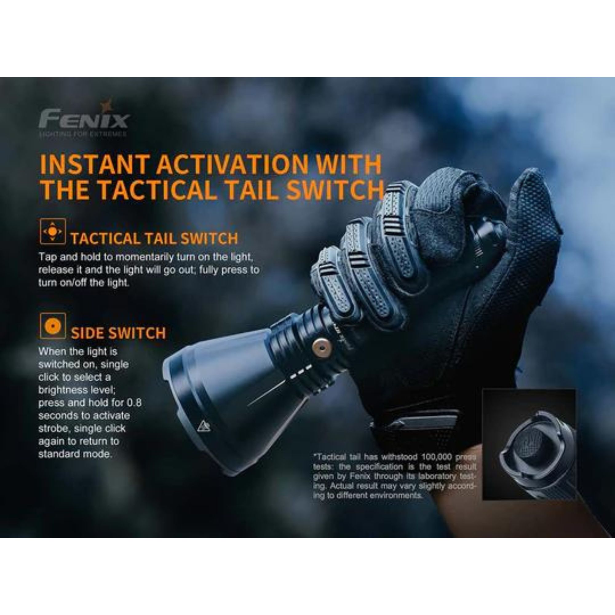 Fenix HT18 1500 Lumen Long Distance Hunting Flashlight