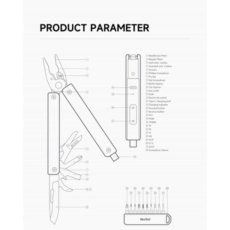 Nextool Gemini Electric Multi-Functional Pliers NE20213