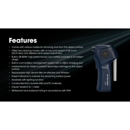 Nitecore AD10 Electric Air Duster
