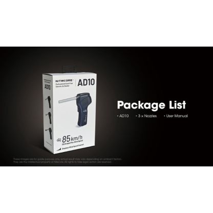 Nitecore AD10 Electric Air Duster