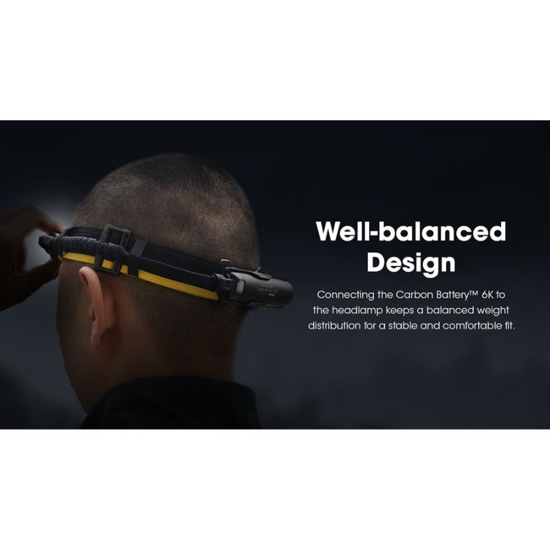 Nitecore Carbon Battery 6K Extended Headlamp
