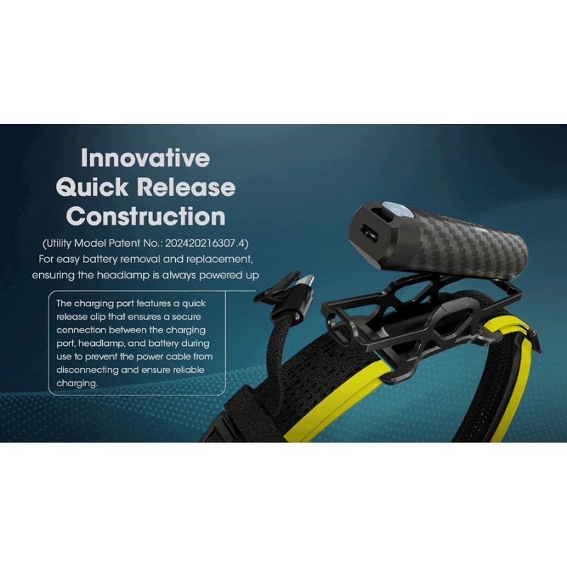 Nitecore Carbon Battery 6K Extended Headlamp