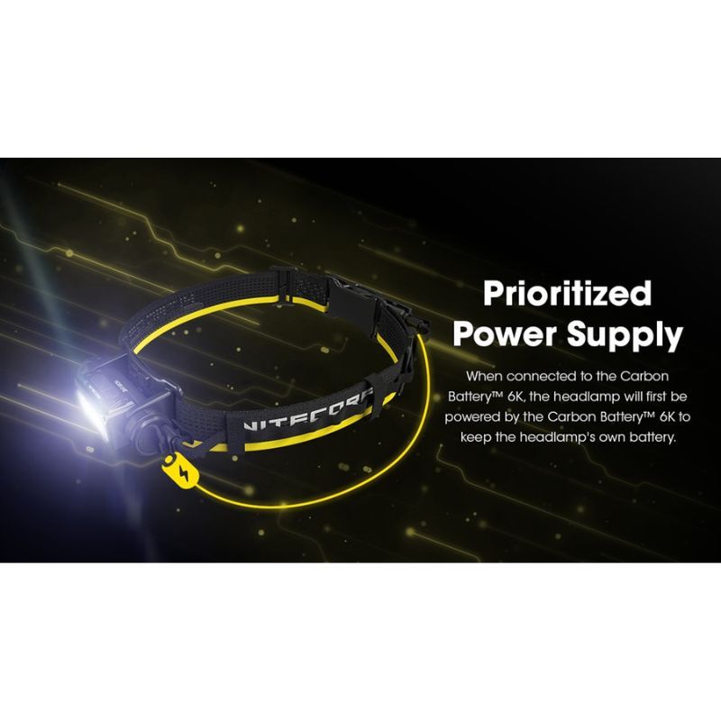 Nitecore Carbon Battery 6K Extended Headlamp